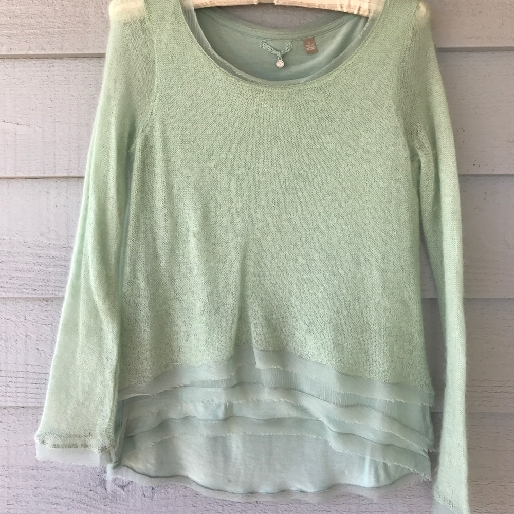 Anthropologie Never Worn double layer top